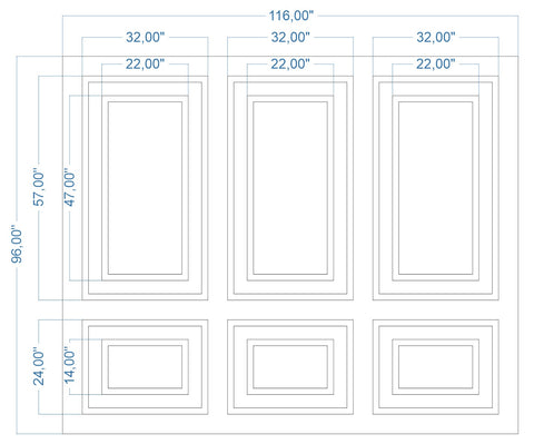 Custom-Made Wall Molding Design Service for Matt J. by Birdeco