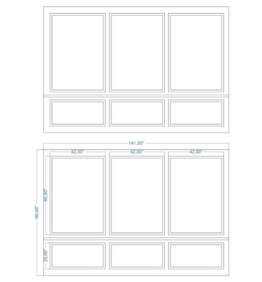 Custom-Made Wall Molding Design Service for Neamhain B. by Birdeco