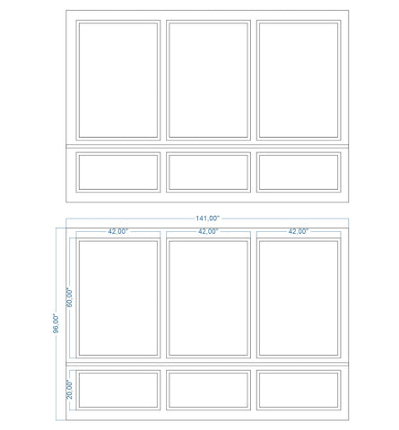 Custom-Made Wall Molding Design Service for Neamhain B. by Birdeco
