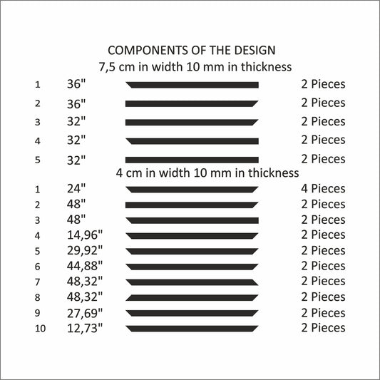 Wall Molding Kit - 2 Side and 1 Middle Frame (P34)