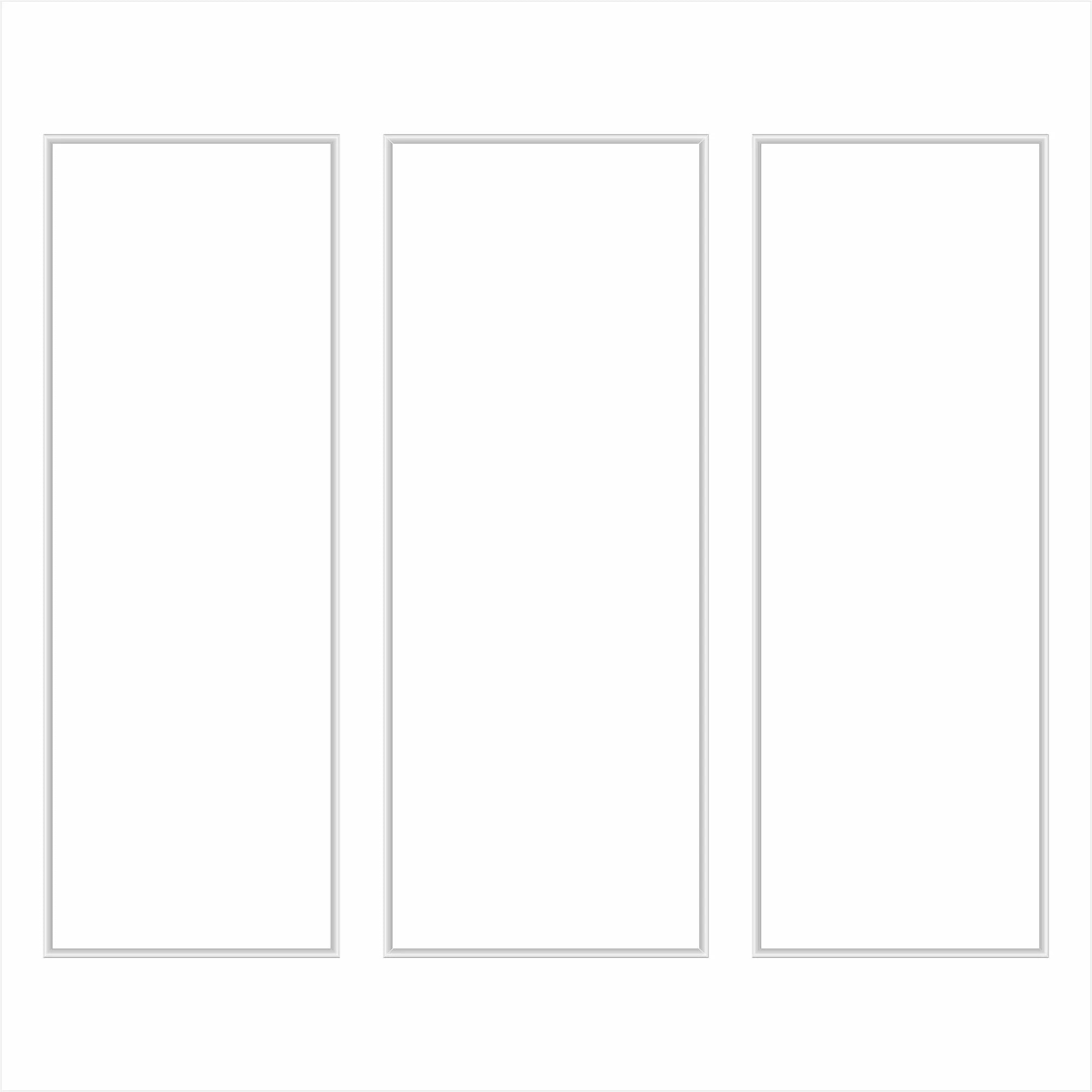 Peel and Stick Ready to Assemble Wall Molding Package - 3 Vertical Frames | Easy Installation - Highest Quality Wall Moldings and Decor Products at Birdeco