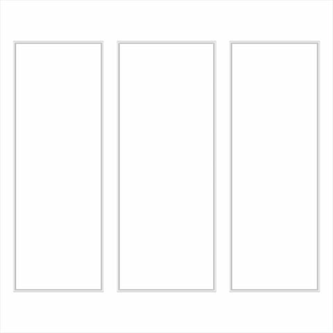 Peel and Stick Ready to Assemble Wall Molding Package - 3 Vertical Frames | Easy Installation - Highest Quality Wall Moldings and Decor Products at Birdeco