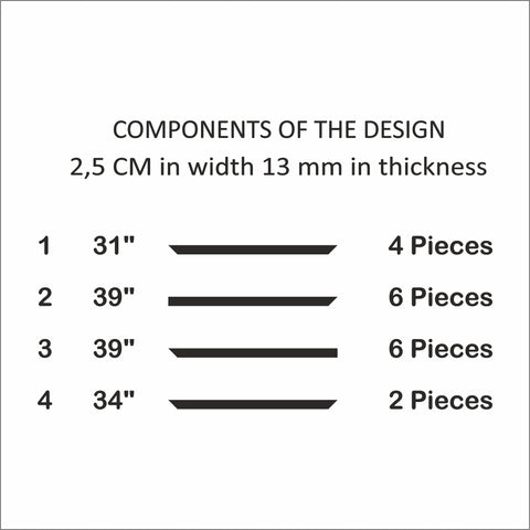 Ready to Assemble Wall Molding Package - 3 Big Frames (P49)