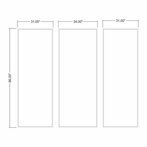 Peel and Stick Ready to Assemble Wall Molding Package - 3 Big Frames (P49P)