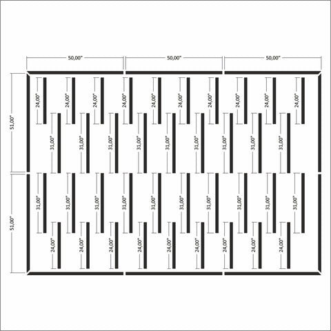 Pre-cut wall trim kit aligned for installation on smooth wall surface