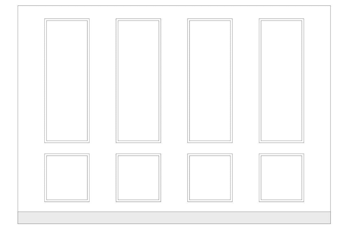 Custom-Made Wall Molding Design Service for Chris W. by Birdeco