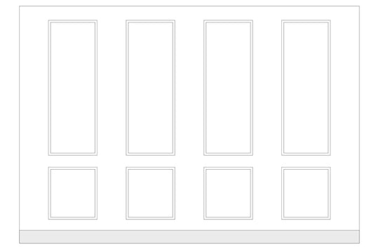Custom-Made Wall Molding Design Service for Chris W. by Birdeco
