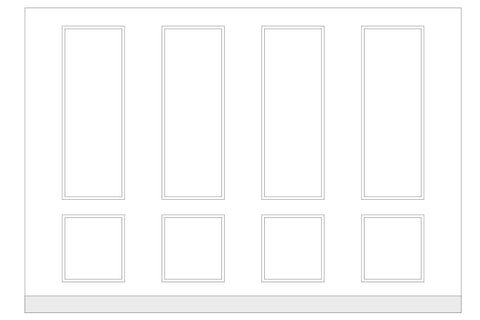 Custom-Made Wall Molding Design Service for Chris W. by Birdeco