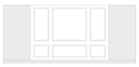 Custom-Made Wall Molding Design Service for Laura J. by Birdeco