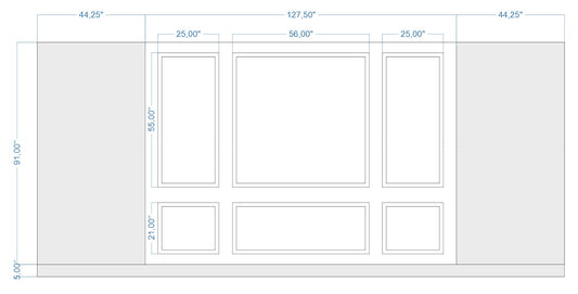 Custom-Made Wall Molding Design Service for Laura J. by Birdeco