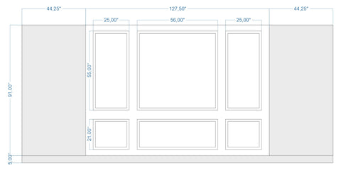 Custom-Made Wall Molding Design Service for Laura J. by Birdeco