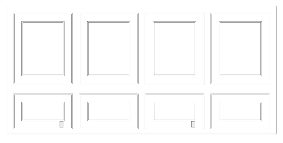 Custom-Made Wall Molding Design Service for Patrick M. by Birdeco