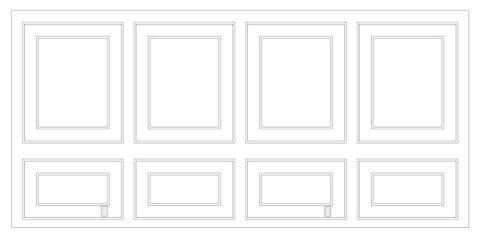 Custom-Made Wall Molding Design Service for Patrick M. by Birdeco