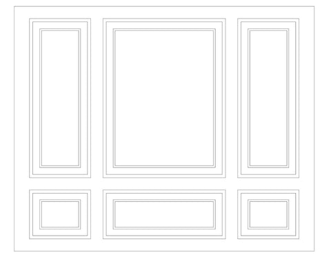 Custom-Made Wall Molding Design Service for Megan G. by Birdeco