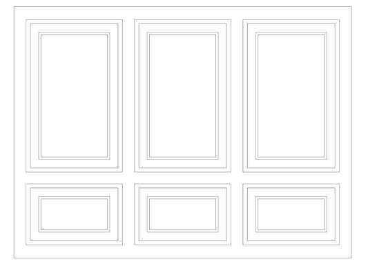 Custom-made wall molding design by Birdeco for Emily L., featuring detailed wall paneling and decorative molding.