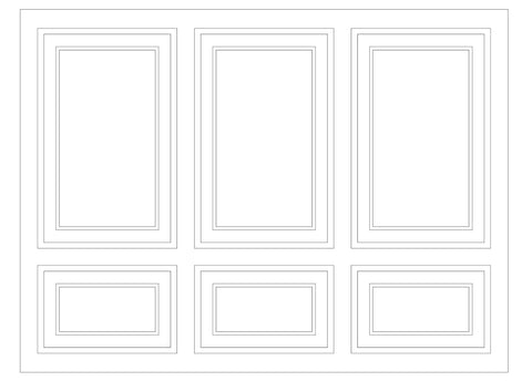 Custom-Made Wall Molding Design Service for Emily L. by Birdeco