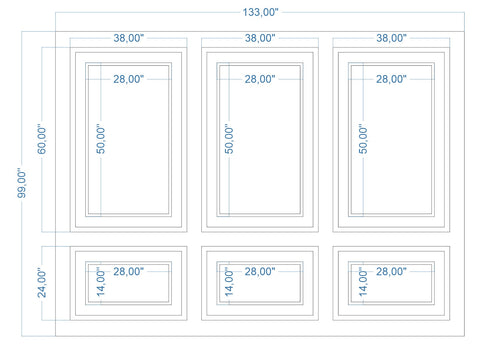 Custom-Made Wall Molding Design Service for Emily L. by Birdeco
