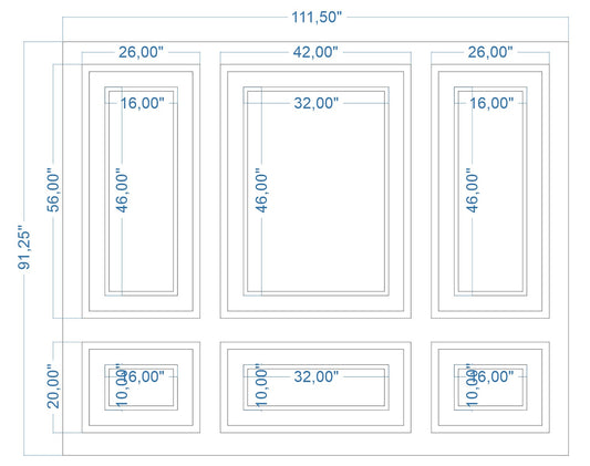 Custom-Made Wall Molding Design Service for Lisa. by Birdeco