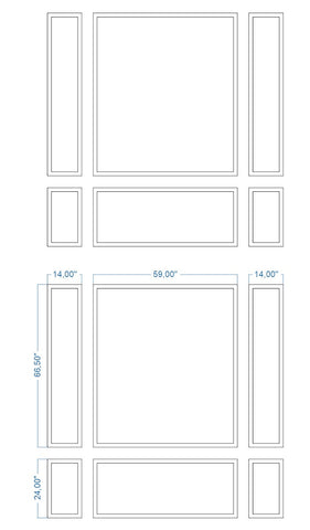 Custom-Made Peel and Stick Wall Molding Design Service for Eric P by Birdeco