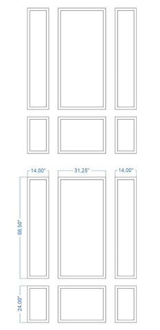 Custom-Made Peel and Stick Wall Molding Design Service for Eric P by Birdeco