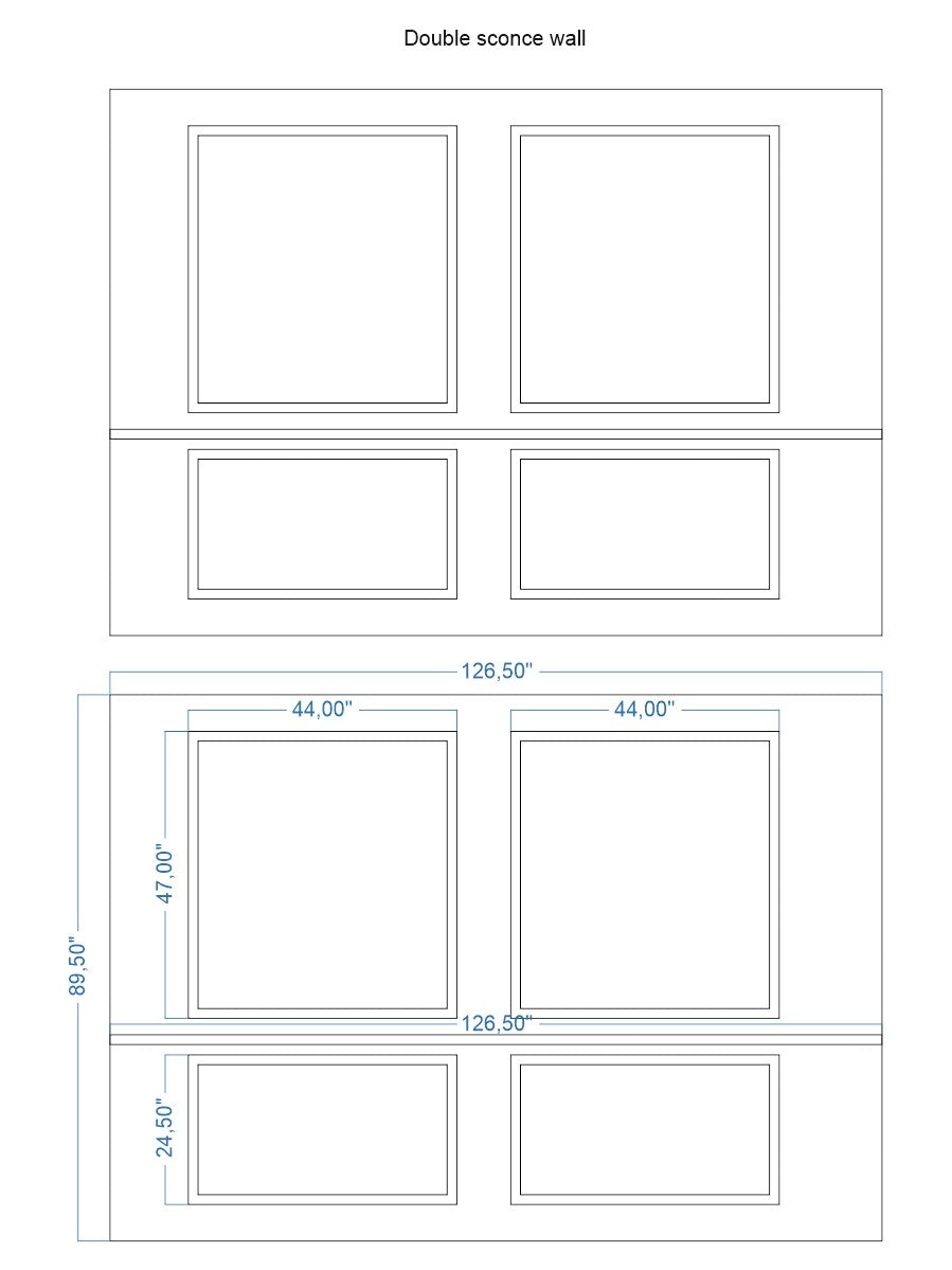 Custom-Made Peel and Stick Wall Molding Design Service for Rory M. by Birdeco
