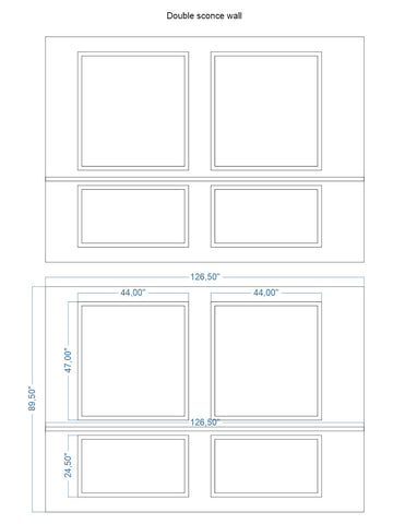 Custom-Made Peel and Stick Wall Molding Design Service for Rory M. by Birdeco