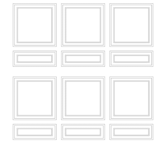 Custom-Made Peel and Stick Wall Molding Design Service for Bailey P. by Birdeco