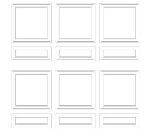 Custom-Made Peel and Stick Wall Molding Design Service for Bailey P. by Birdeco
