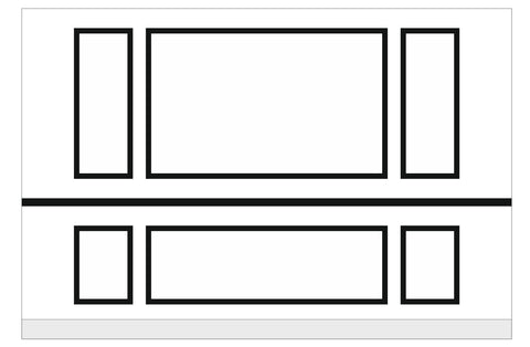 Custom-Made Peel and Stick Wall Molding Design Service for Johnna D. by Birdeco