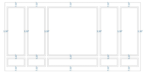 Custom-made wall molding design by Birdeco, featuring elegant wall molding patterns for Sarah A.'s interior decor.