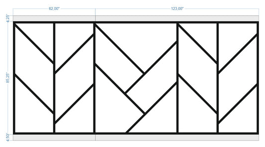 Custom-made wall molding design by Birdeco for Shanon J., featuring intricate patterns and elegant wall decor details
