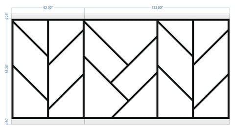 Custom-made wall molding design by Birdeco for Shanon J., featuring intricate patterns and elegant wall decor details