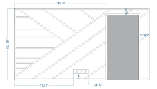 Custom-Made Wall Molding Design Service for Tammy McCord by Birdeco