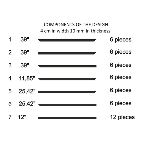 Modern Design Wall Molding Kit - Ready to Assemble | 3 Vertical Rectangles | Pre-Cut & Primed - Highest Quality Wall Moldings and Decor Products at Birdeco