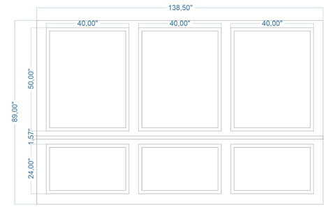 Custom-Made Wall Molding Design Service for Walt L. by Birdeco