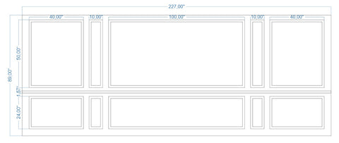 Custom-Made Wall Molding Design Service for Walt L. by Birdeco