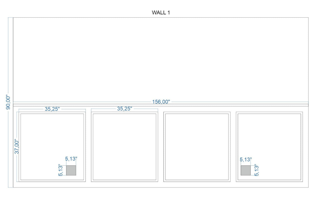 Custom-Made Wall Molding Design Service for Cory Hopper by Birdeco