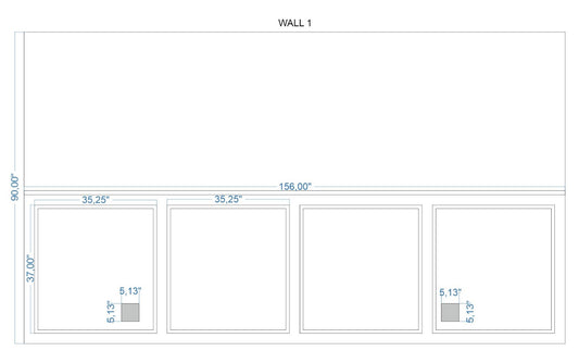 Custom-Made Wall Molding Design Service for Cory Hopper by Birdeco