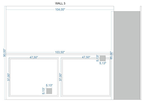 Custom-Made Wall Molding Design Service for Cory Hopper by Birdeco