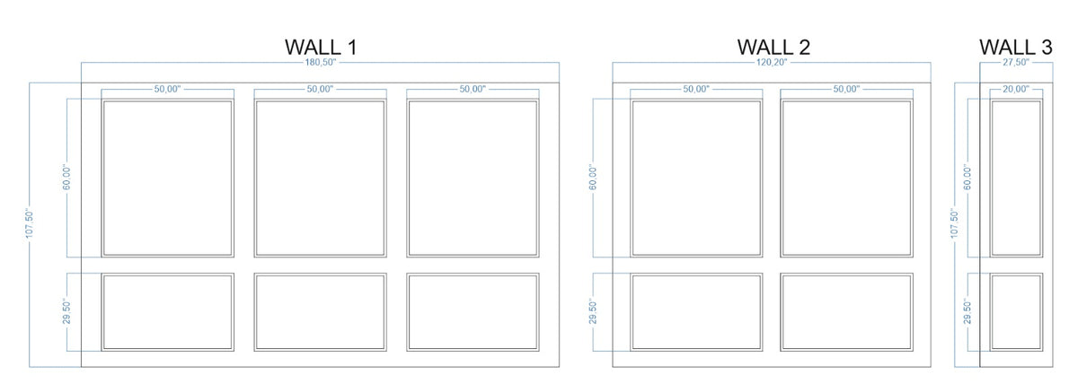Custom-Made Wall Molding Design Service for Adam J. by Birdeco