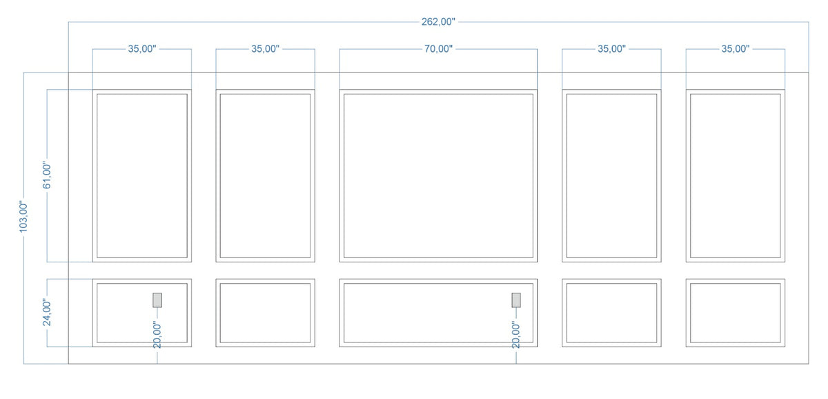 Custom-Made Wall Molding Design Service for Tierrah A. by Birdeco