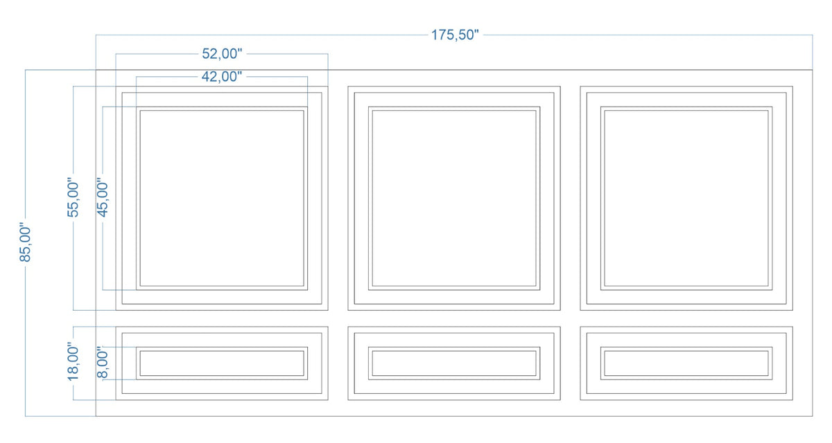 Custom-Made Wall Molding Design Service for Kristine M. by Birdeco