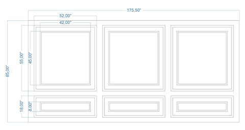 Custom-Made Wall Molding Design Service for Kristine M. by Birdeco