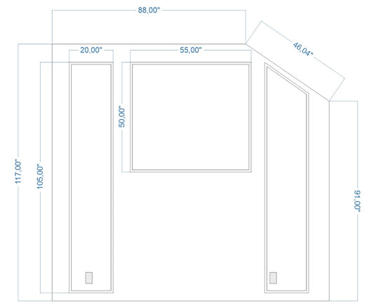 Custom-Made Wall Molding Design Service for Dalton K. by Birdeco Peel And Stick