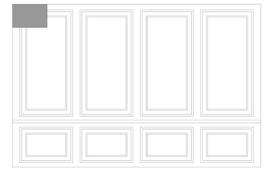 Custom-Made Wall Molding Design Service for MB. Peel and Stick by Birdeco