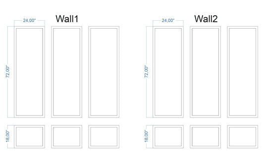 Custom-Made Wall Molding Design Service for Peter D. by Bideco