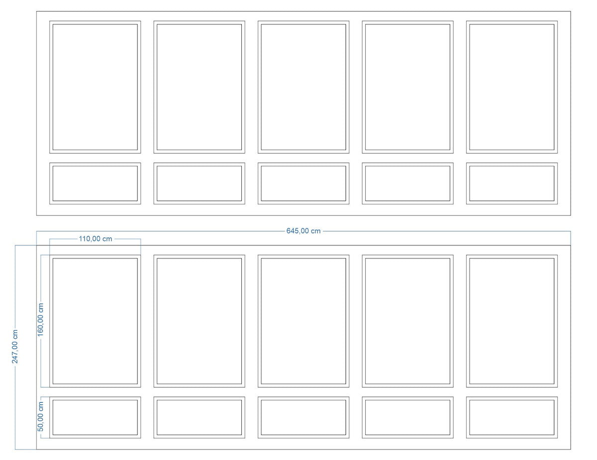 Custom-Made Wall Molding Design Service for Tanya P. by Birdeco