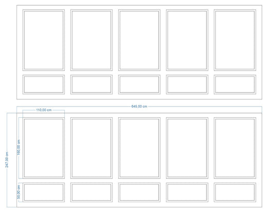 Custom-Made Wall Molding Design Service for Tanya P. by Birdeco