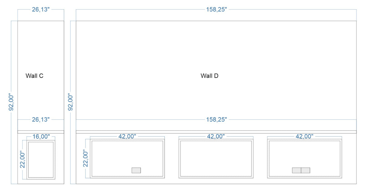 Custom-Made Wall Molding Design Service for Katie C. by Birdeco - Wall Molding Products by Birdeco