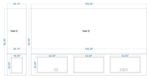 Custom-Made Wall Molding Design Service for Katie C. by Birdeco - Wall Molding Products by Birdeco